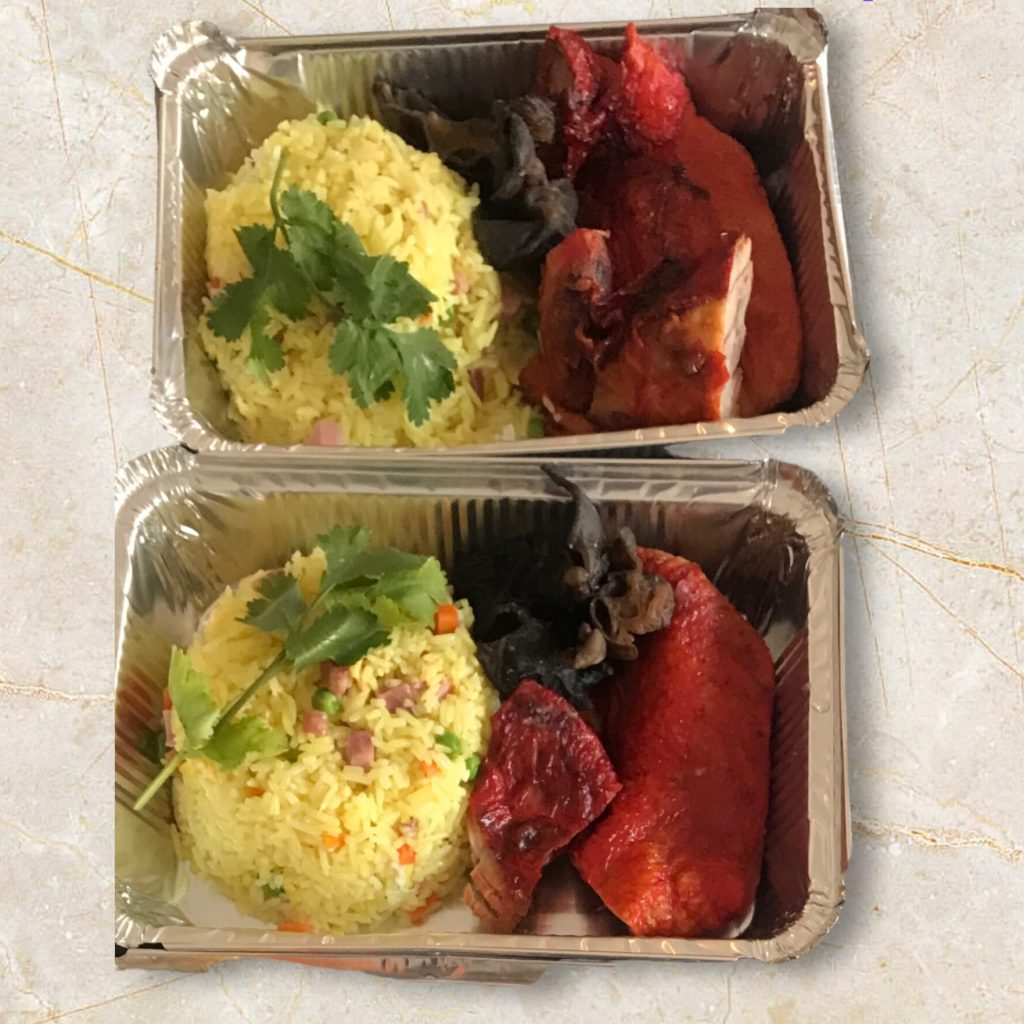 Formule riz cantonaise + canard laqué