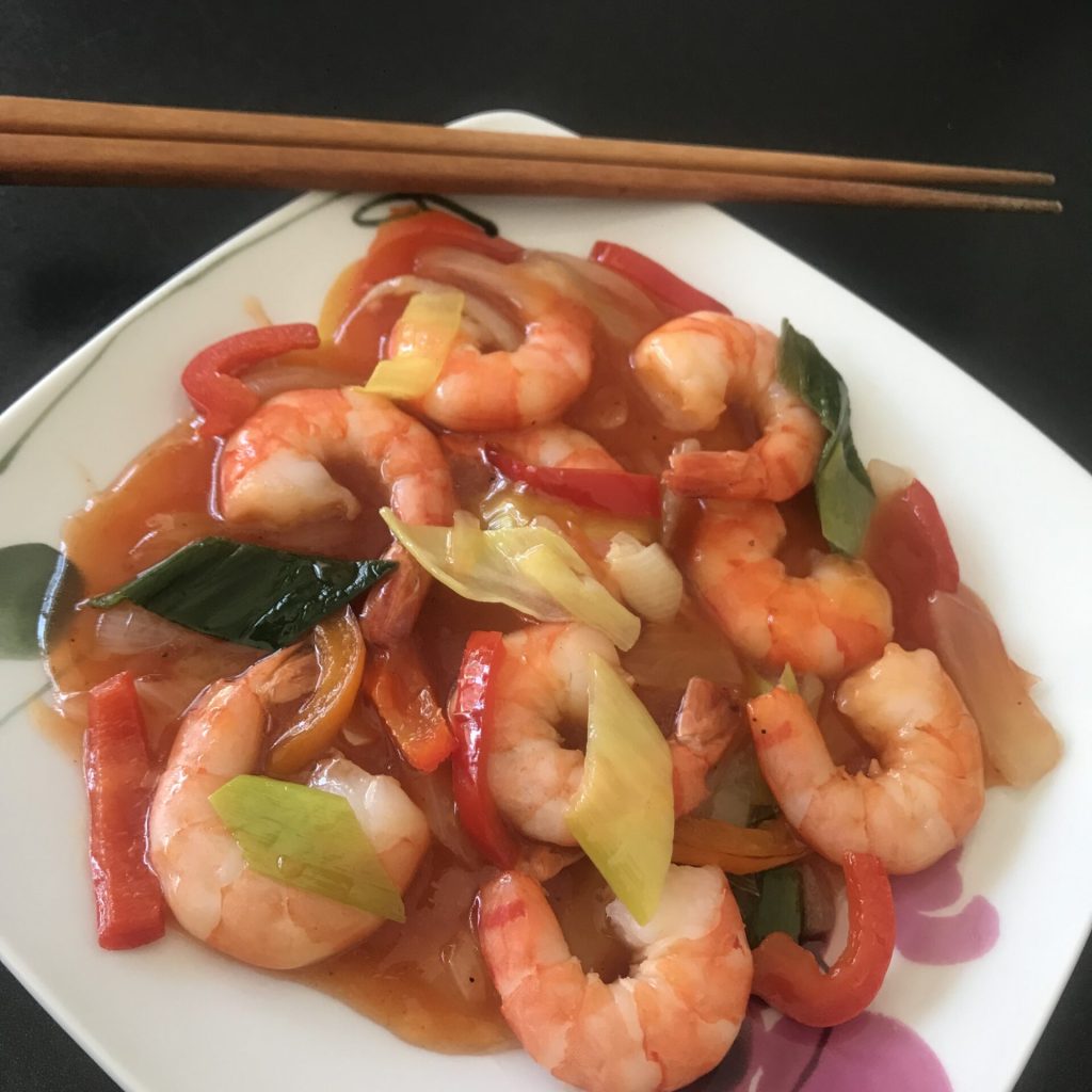 Portion crevette à l'ail