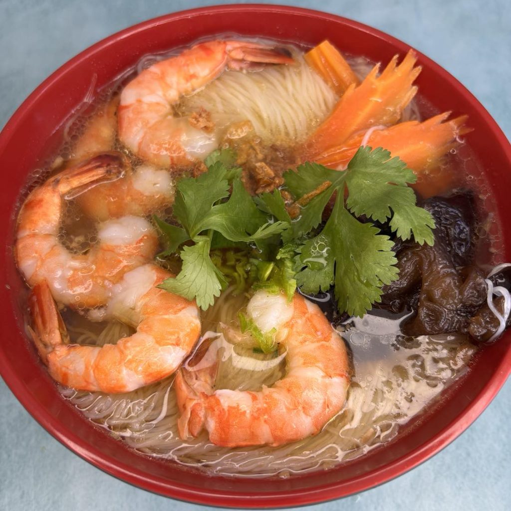 Soupe vermicelle aux crevettes