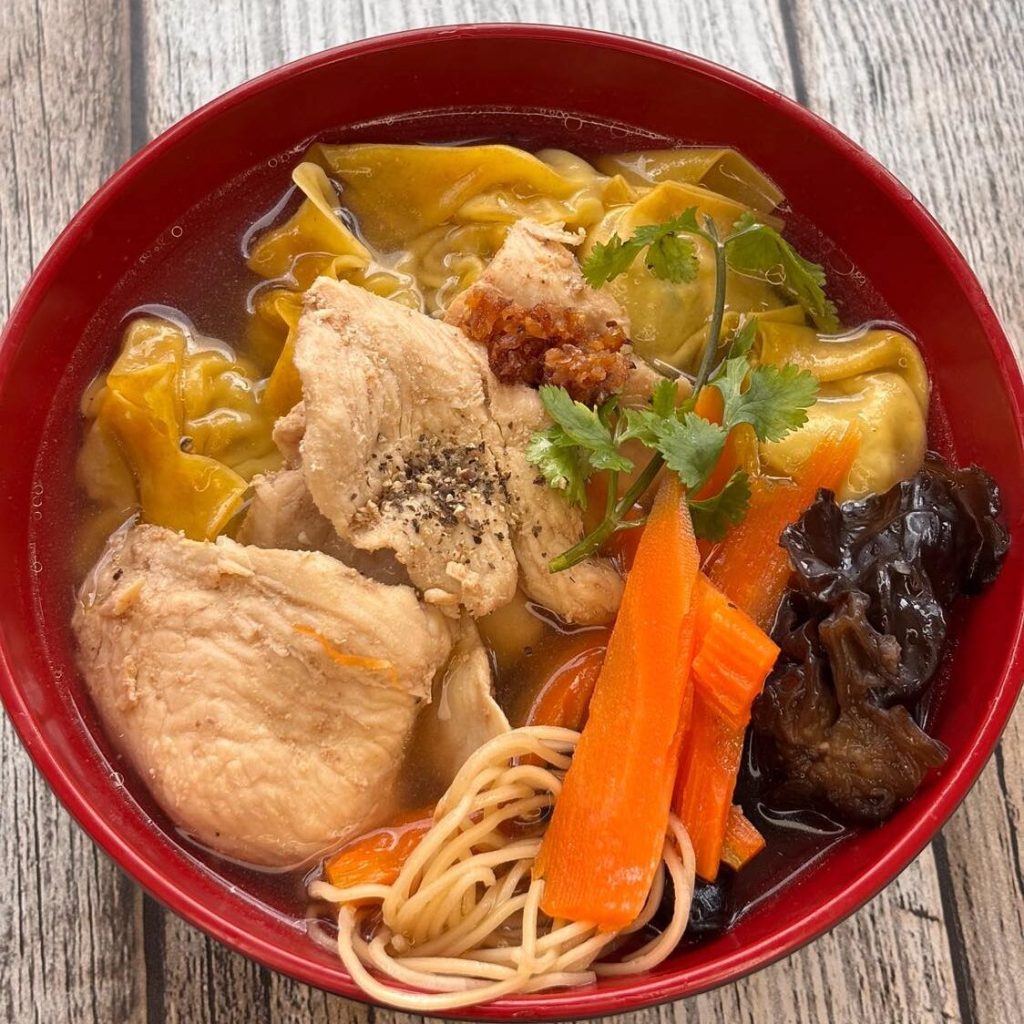 Soupe wonton au poulet