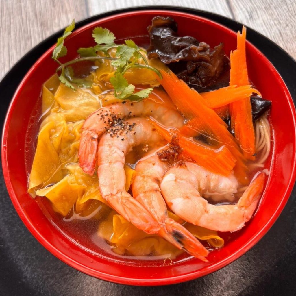 Soupe wonton aux crevettes