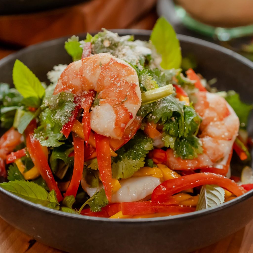 salade du lagon au crevette